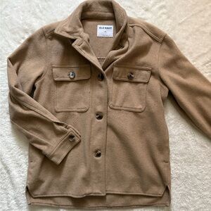 Old Navy Camel Utility Shacket Jacket
